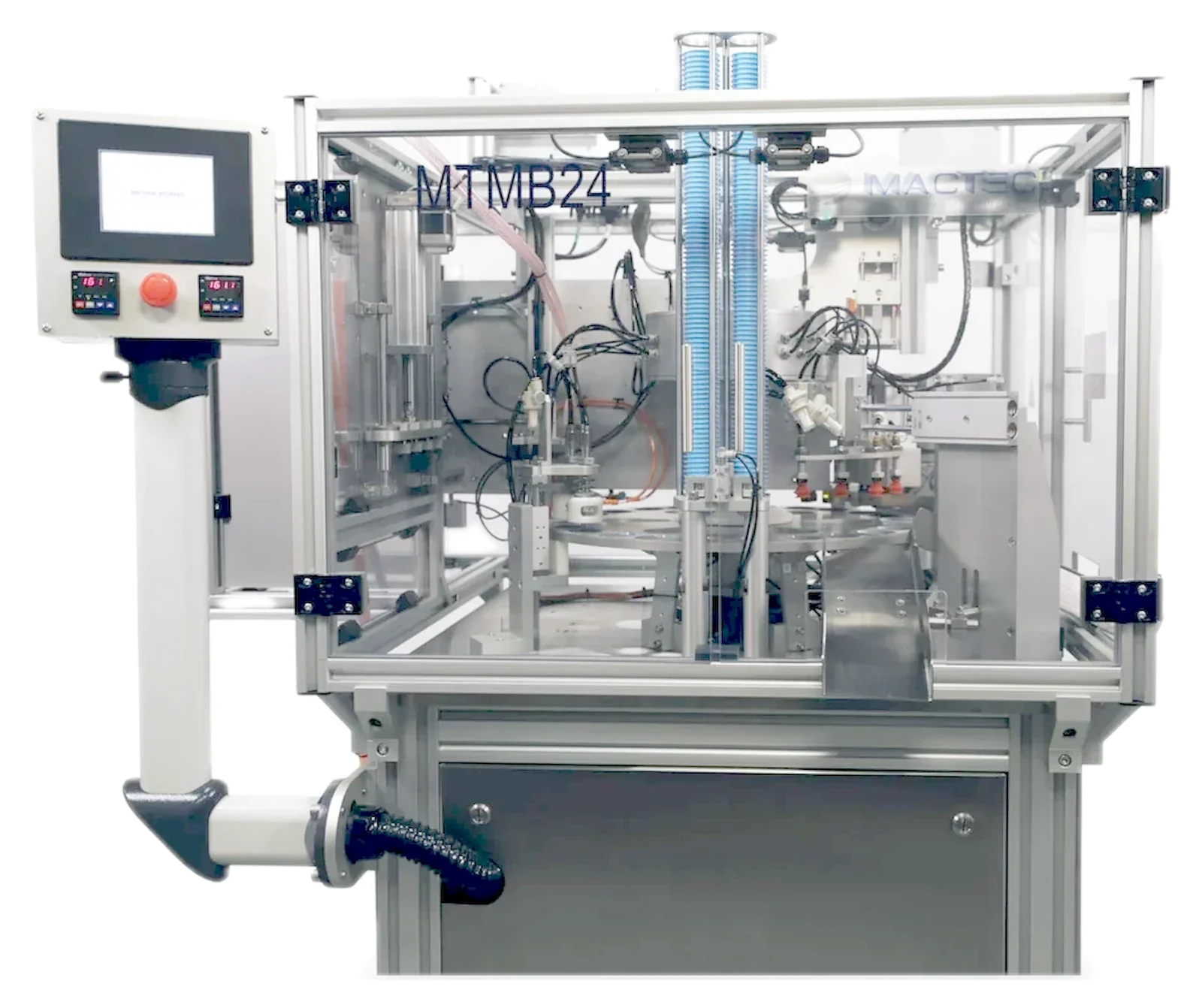 Mactec MTMB24 monoblock filling machine, upper assembly and controls