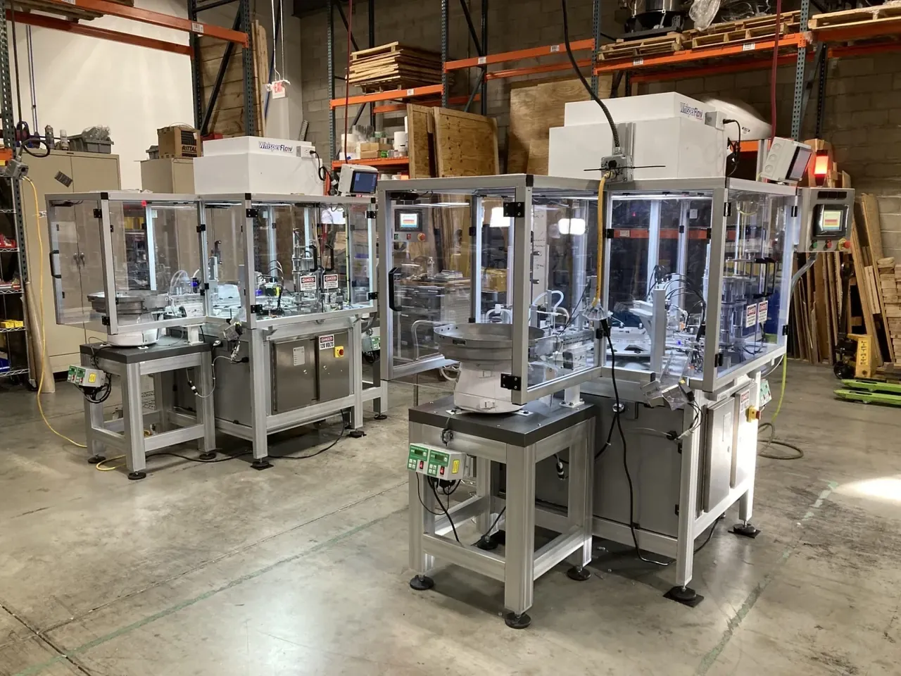 Mactec machine under assembly on the plant floor