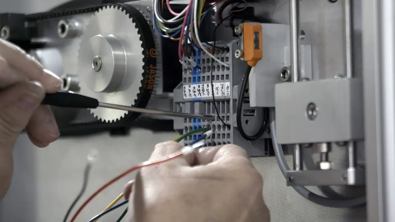 Wiring a control panel during installation